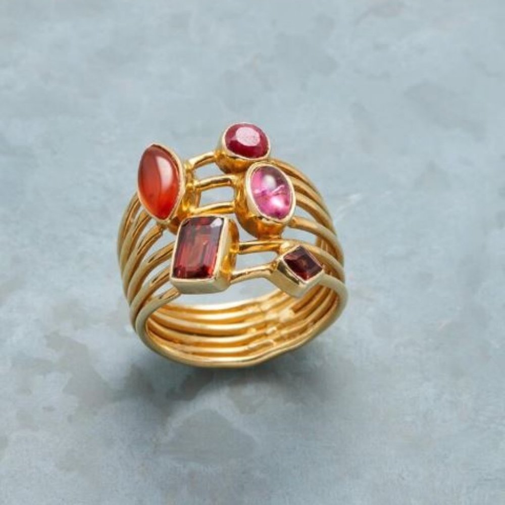 NIB Sundance Catalog "Chocolate Box" ring, size 8 - Picture 1 of 12